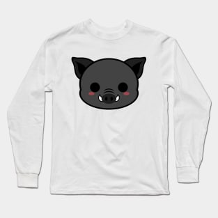 Cute Black Boar Long Sleeve T-Shirt